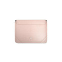Guess Saffiano Triangle Logo case for a 14" laptop - pink