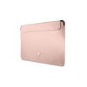 Guess Saffiano Triangle Logo case for a 14" laptop - pink