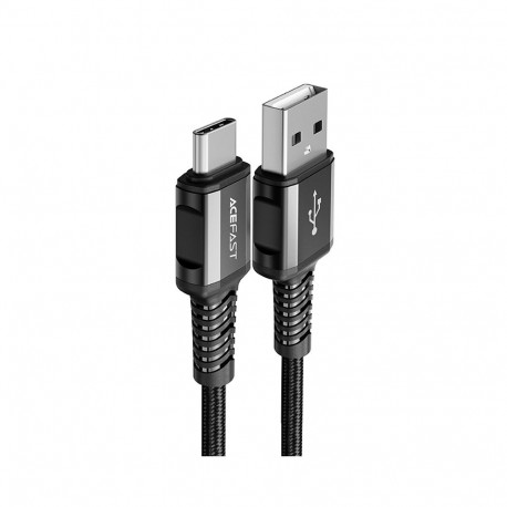 Acefast USB cable - USB Type C 1.2m, 3A black (C1-04 black)
