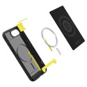 Spigen Rugged Armor MagSafe case for iPhone 16e - black