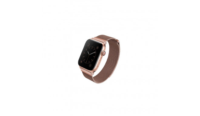 Uniq Dante Stainless Steel Strap for Apple Watch 1/2/3/4/5/6/7/8/SE/SE2 38/40/41mm - Rose Gold