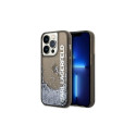 Karl Lagerfeld Liquid Glitter Elong case for iPhone 14 Pro Max - black