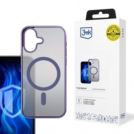 3mk Frosty MagCase Purple for Apple iPhone 16 Plus - purple