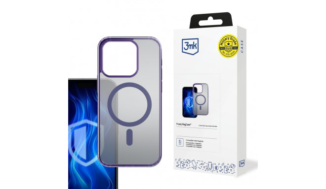3mk Frosty MagCase Purple Case for Apple iPhone 16 Pro - purple