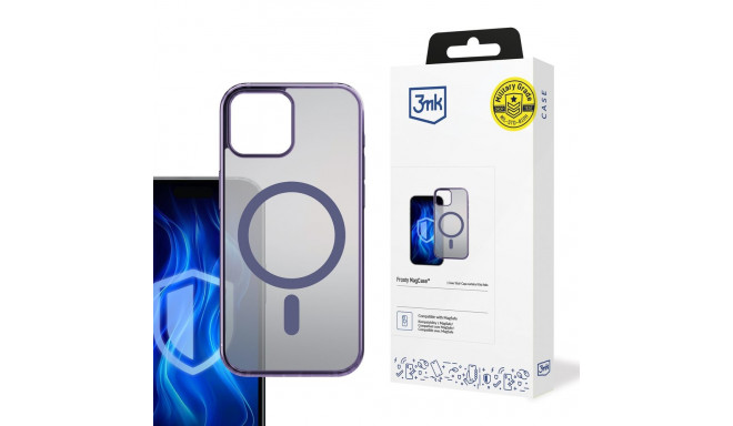 3mk Frosty MagCase Purple Case for Apple iPhone 12/12 Pro - purple