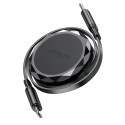 Acefast C13-03 USB-C - USB-C 60W Cable Retractable - Black