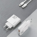 GaN Dudao A30EUL 30W USB-A / USB-C Wall Charger + USB-C - Lightning Cable - White GaN Dudao A30EUL 30W USB-A / USB-C Wall Charger + USB-C - Lightning Cable - White