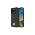 DKNY Repeat Pattern Stack Logo MagSafe iPhone 16 Pro Max Case - Black