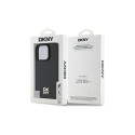 DKNY Repeat Pattern Stack Logo MagSafe iPhone 16 Pro Case - Black