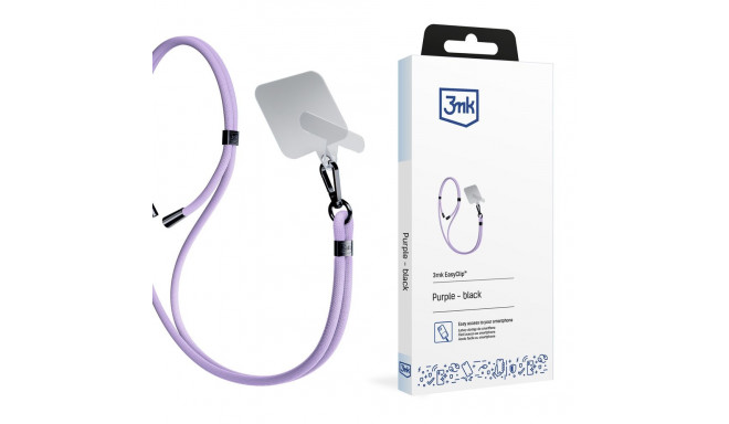Smartphone Lanyard 3mk EasyClip - Purple
