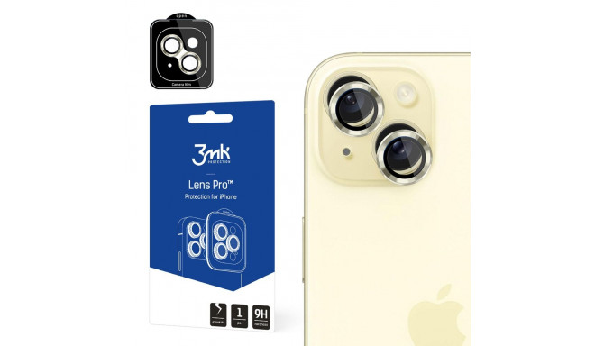 Apple iPhone 15 - 3mk Lens Protection Pro Yellow