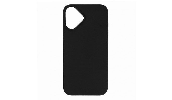 Multiple Color Wheat Bran Case for iPhone 16 Plus - Black