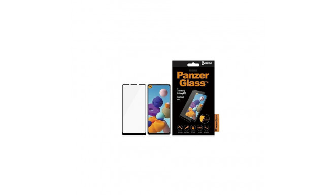 PanzerGlass E2E Regular tempered glass for Samsung Galaxy A21 - with black frame