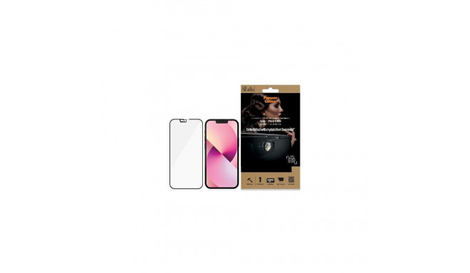PanzerGlass E2E Microfracture antibacterial glass with camera cover with Swarovsky crystal for iPhon
