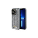 Guess Sequin Script Metal case for iPhone 14 Pro Max - silver