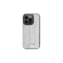 Guess Sequin Script Metal case for iPhone 14 Pro Max - silver