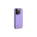 Guess Sequin Script Metal case for iPhone 14 Pro Max - purple