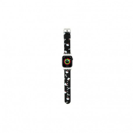 Hello Kitty Heads & Bows Pattern Strap for Apple Watch 38/40/41mm - Black