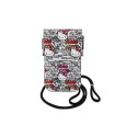 Hello Kitty Leather Tags Graffiti Cord bag - beige