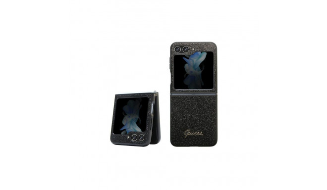 Guess Glitter Script case for Samsung Galaxy Z Flip 5 - black