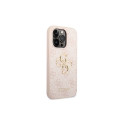 Guess 4G Big Metal Logo case for iPhone 15 Pro - pink