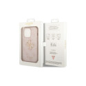 Guess 4G Big Metal Logo case for iPhone 15 Pro - pink