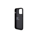 BMW Leather Carbon case for iPhone 15 Pro Max - black