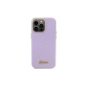 Guess Glitter Glossy Script case for iPhone 15 Pro Max - lilac