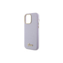 Guess Glitter Glossy Script case for iPhone 15 Pro Max - lilac