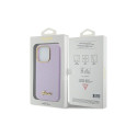 Guess Glitter Glossy Script case for iPhone 15 Pro Max - lilac