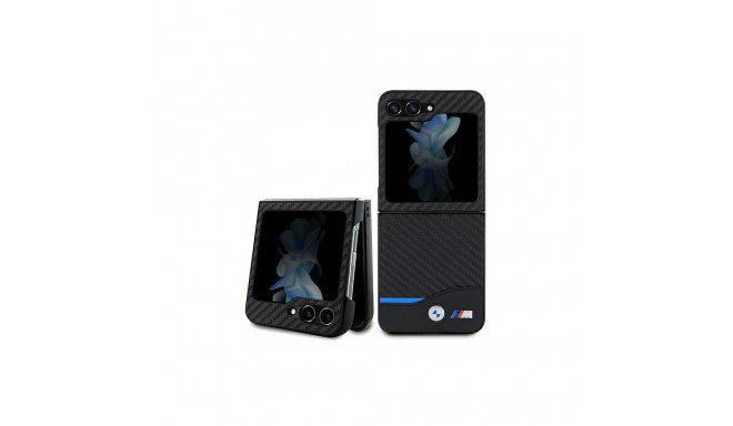 BMW Leather Carbon case for Samsung Galaxy Z Flip 5 - black