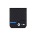 BMW Leather Carbon case for Samsung Galaxy Z Flip 5 - black