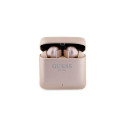 Guess GUTWSSU20ALEGP TWS Bluetooth Earphones + Dock Rose Gold/Rose Gold Printed Logo