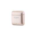 Guess GUTWSSU20ALEGP TWS Bluetooth Earphones + Dock Rose Gold/Rose Gold Printed Logo