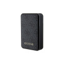 Guess Powerbank 18W GUPB10DP4GEGK 10000mAh black/black 4G Leather Metal Logo