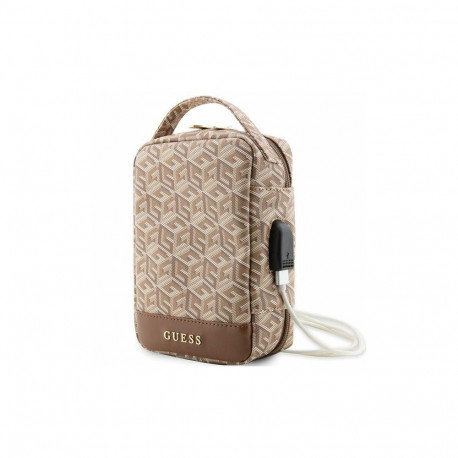 Guess GUHBHGCFSEW Organizer bag - brown GCube Stripe