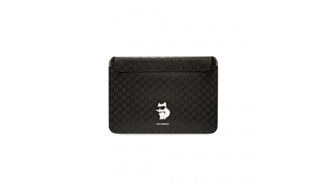 Karl Lagerfeld Saffiano Monogram Choupette case for a 16" laptop - black