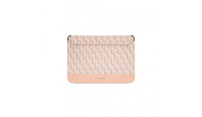 Guess GCube Stripes case for a 14" laptop - pink