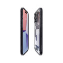 Spigen Ultra Hybrid Mag Case with MagSafe for iPhone 15 Pro - Dark Gray (Zero One Pattern)