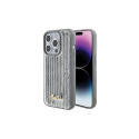 Guess Sequin Script Metal case for iPhone 15 Pro - silver