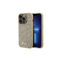 Guess Disco Metal Script case for iPhone 15 Pro - gold