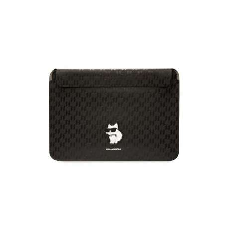 Karl Lagerfeld Saffiano Monogram Choupette case for a 14" laptop - black