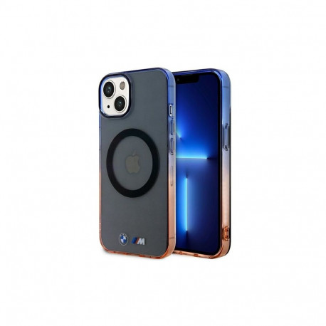 Case BMW BMHMP14SHTGE iPhone 14 6.1" grey/grey hardcase Gradient Bumper MagSafe