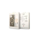Set Guess GUBPP14MH4EACSW Case+ Charger iPhone 14 Plus 6.7" brown/brown hard case 4G Print MagSafe