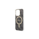 Set Guess GUBPP14LH4EACSK Case+ Charger iPhone 14 Pro 6.1" black/black hard case 4G Print MagSafe