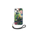 Guess GUOHCP14SHFLSB iPhone 14 6.1 "blue / blue hardcase Flower Strap
