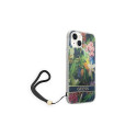 Guess GUOHCP14SHFLSB iPhone 14 6.1 "blue / blue hardcase Flower Strap