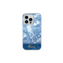 Guess GUHCP14XHGPLHB iPhone 14 Pro Max 6.7" blue/blue hardcase Porcelain Collection Guess GUHCP14XHGPLHB iPhone 14 Pro Max 6.7" blue/blue hardcase Porcelain Collection