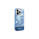 Guess GUHCP14XHGPLHB iPhone 14 Pro Max 6.7" blue/blue hardcase Porcelain Collection Guess GUHCP14XHGPLHB iPhone 14 Pro Max 6.7" blue/blue hardcase Porcelain Collection