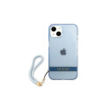 Guess GUHCP13MHTSGSB iPhone 13 6.1 "blue / blue hardcase Translucent Stap